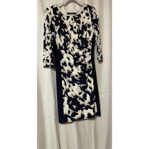 Lauren Ralph Lauren  Crew neck Sheath Dress , Size 10, 3/4 Sleeve